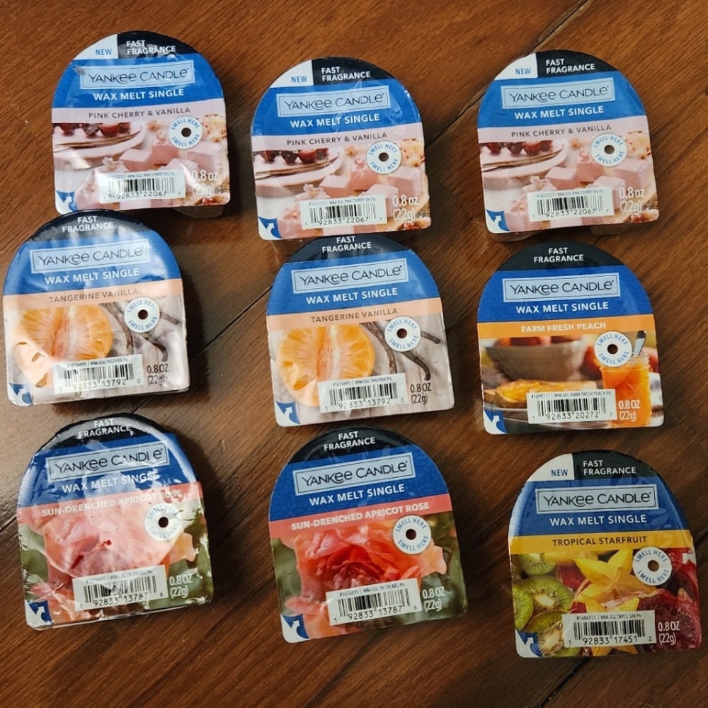 Yankee Candle wax melt singles (fruity scents)